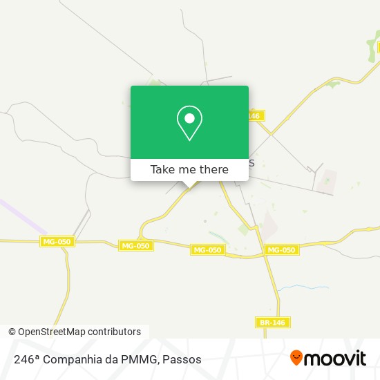 246ª Companhia da PMMG map