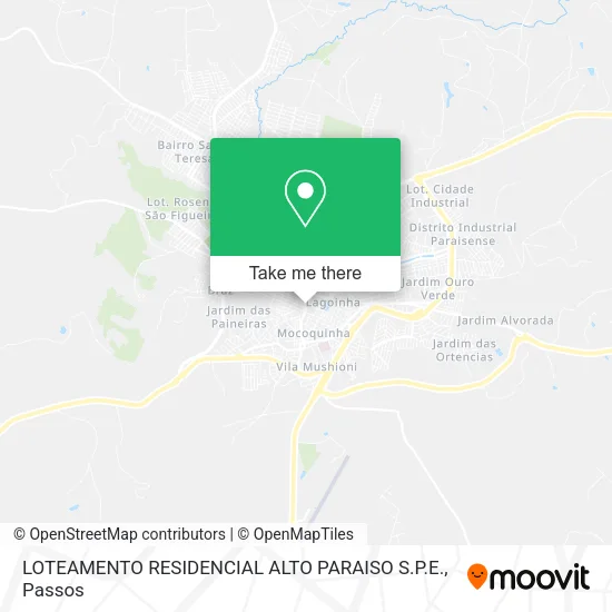 LOTEAMENTO RESIDENCIAL ALTO PARAISO S.P.E. map