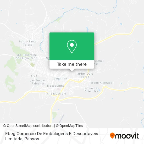 Ebeg Comercio De Embalagens E Descartaveis Limitada map