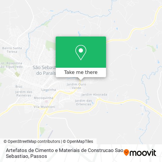 Artefatos de Cimento e Materiais de Construcao Sao Sebastiao map