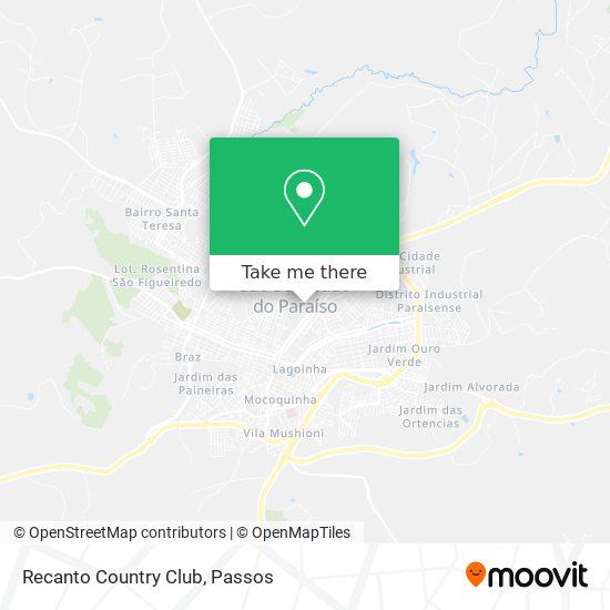 Recanto Country Club map