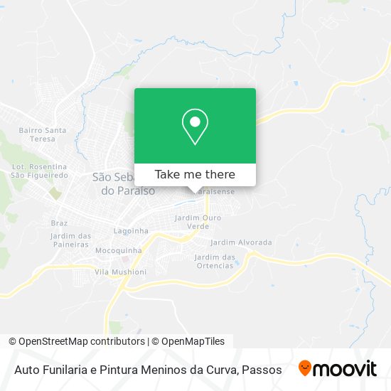 Mapa Auto Funilaria e Pintura Meninos da Curva