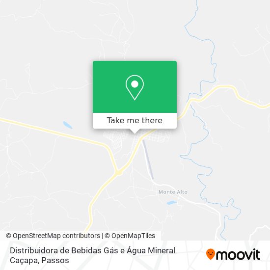 Mapa Distribuidora de Bebidas Gás e Água Mineral Caçapa