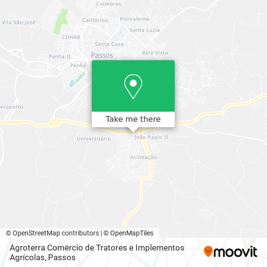 Mapa Agroterra Comércio de Tratores e Implementos Agrícolas