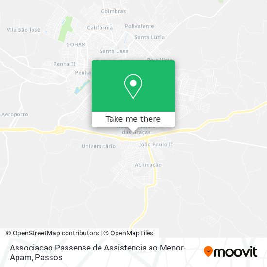 Associacao Passense de Assistencia ao Menor-Apam map