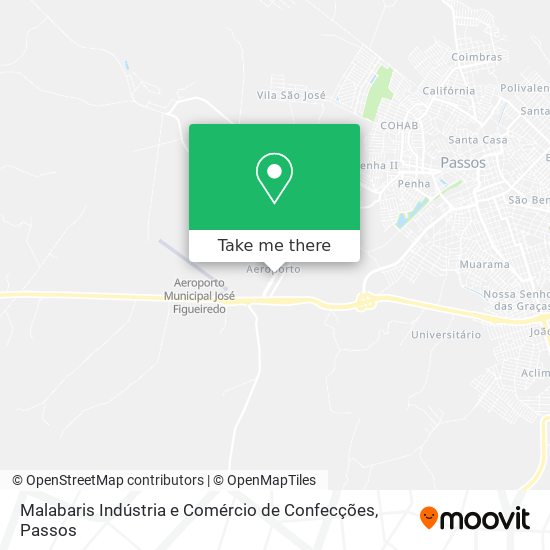Malabaris Indústria e Comércio de Confecções map