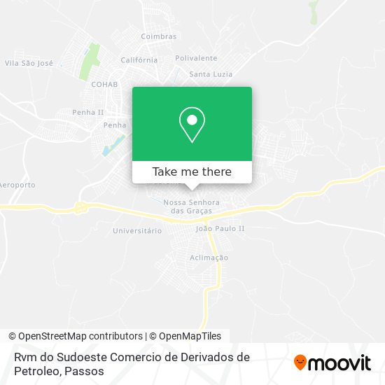 Mapa Rvm do Sudoeste Comercio de Derivados de Petroleo