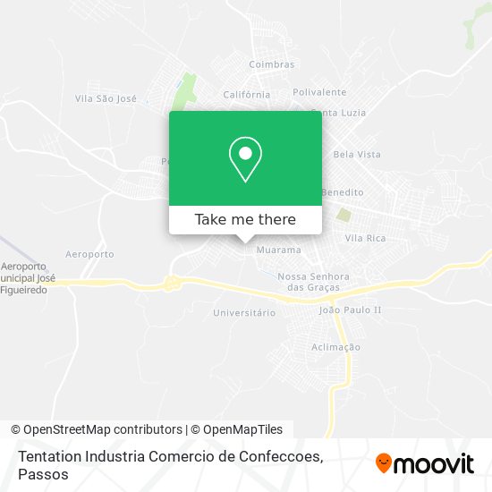 Tentation Industria Comercio de Confeccoes map