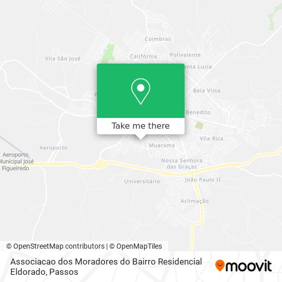 Mapa Associacao dos Moradores do Bairro Residencial Eldorado