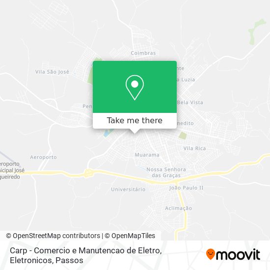 Mapa Carp - Comercio e Manutencao de Eletro, Eletronicos