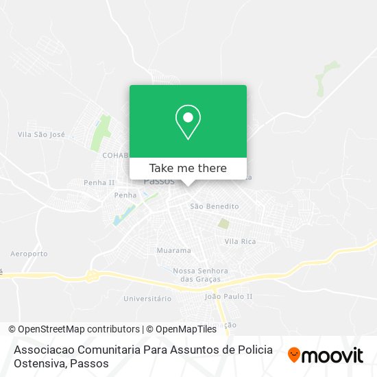 Mapa Associacao Comunitaria Para Assuntos de Policia Ostensiva