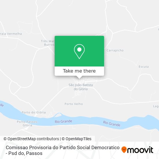 Mapa Comissao Provisoria do Partido Social Democratico - Psd do