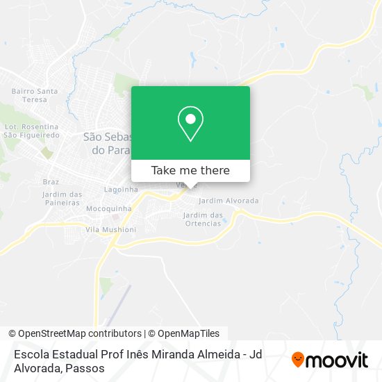 Mapa Escola Estadual Prof Inês Miranda Almeida - Jd Alvorada