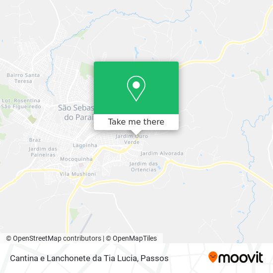 Mapa Cantina e Lanchonete da Tia Lucia
