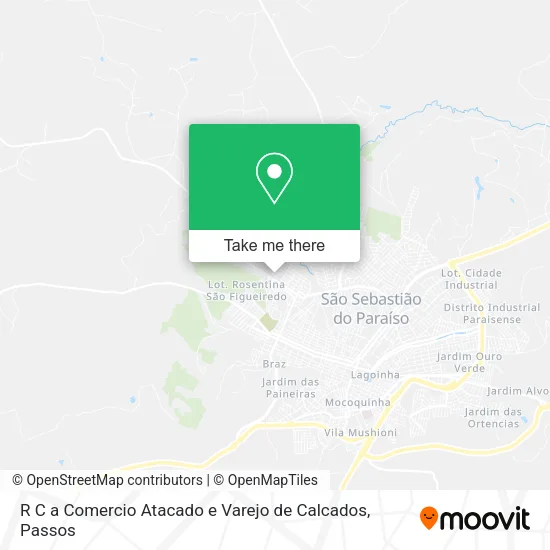 R C a Comercio Atacado e Varejo de Calcados map