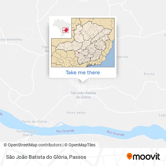 Mapa São João Batista do Glória