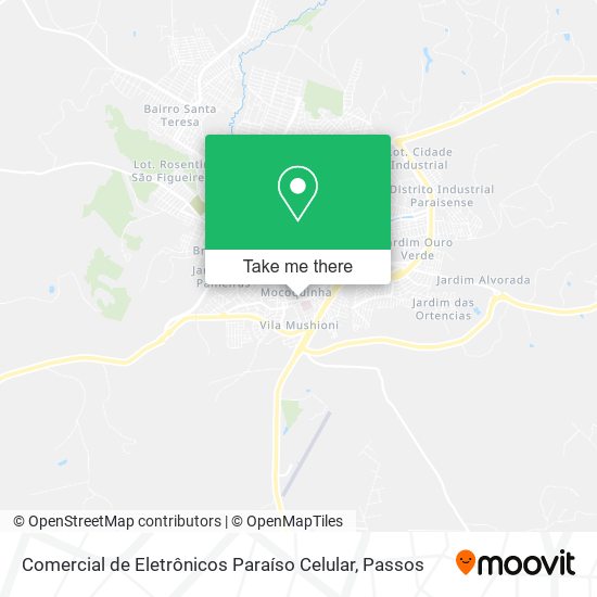 Mapa Comercial de Eletrônicos Paraíso Celular