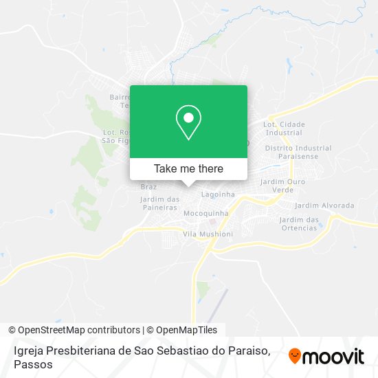 Mapa Igreja Presbiteriana de Sao Sebastiao do Paraiso