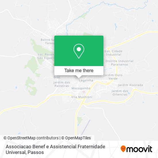 Mapa Associacao Benef e Assistencial Fraternidade Universal