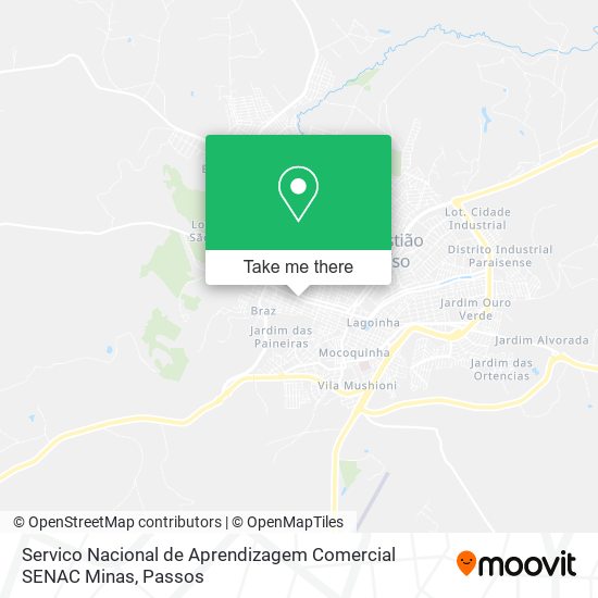 Servico Nacional de Aprendizagem Comercial SENAC Minas map