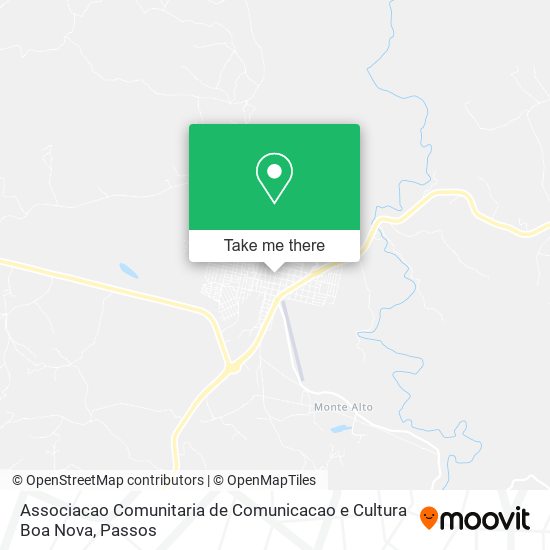 Mapa Associacao Comunitaria de Comunicacao e Cultura Boa Nova