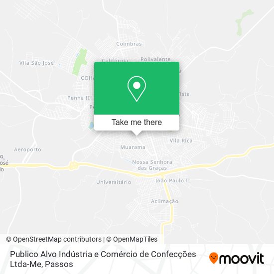 Mapa Publico Alvo Indústria e Comércio de Confecções Ltda-Me