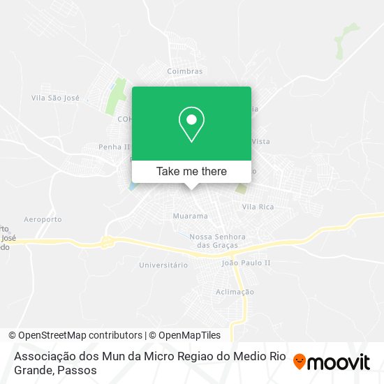 Mapa Associação dos Mun da Micro Regiao do Medio Rio Grande
