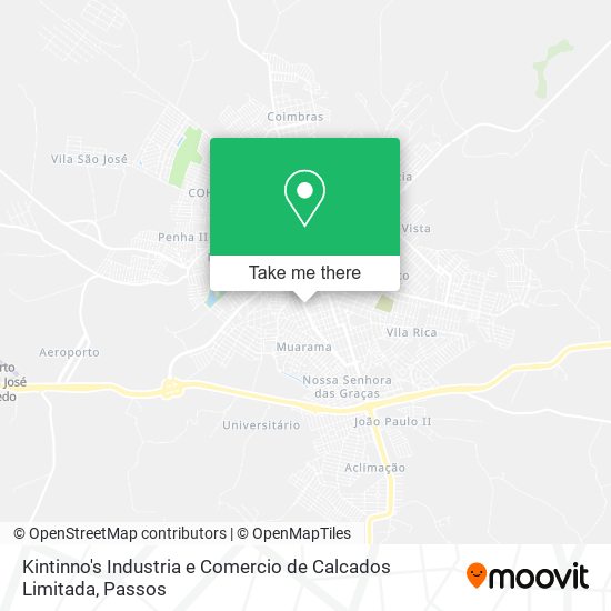 Kintinno's Industria e Comercio de Calcados Limitada map