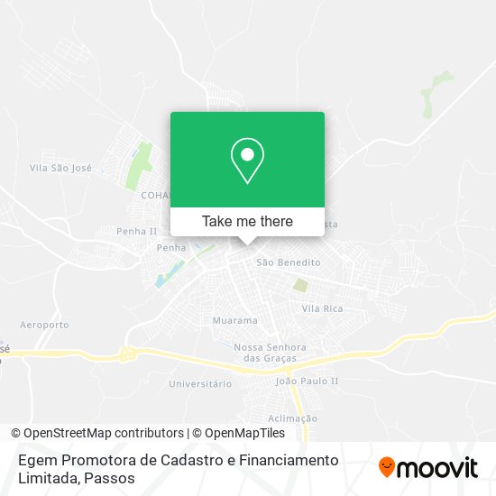 Egem Promotora de Cadastro e Financiamento Limitada map