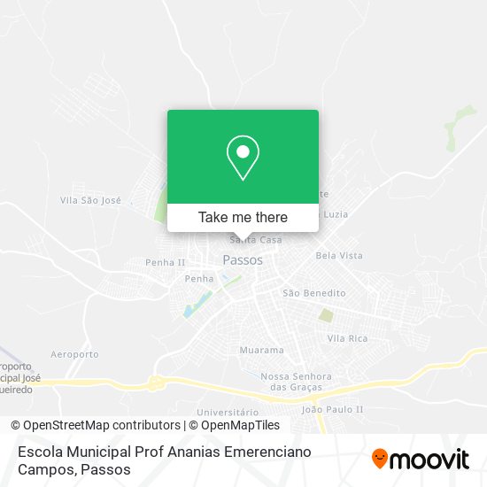 Mapa Escola Municipal Prof Ananias Emerenciano Campos