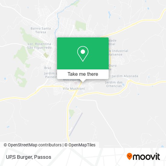 UP,S Burger map