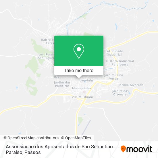 Assossiacao dos Aposentados de Sao Sebastiao Paraiso map