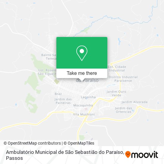 Mapa Ambulatório Municipal de São Sebastião do Paraíso