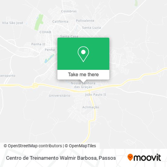 Mapa Centro de Treinamento Walmir Barbosa