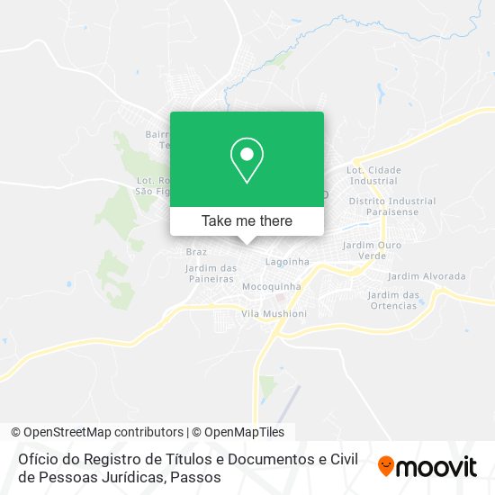 Mapa Ofício do Registro de Títulos e Documentos e Civil de Pessoas Jurídicas