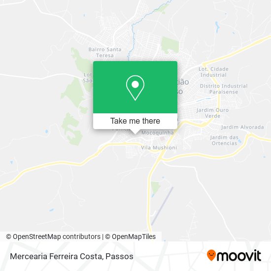 Mapa Mercearia Ferreira Costa