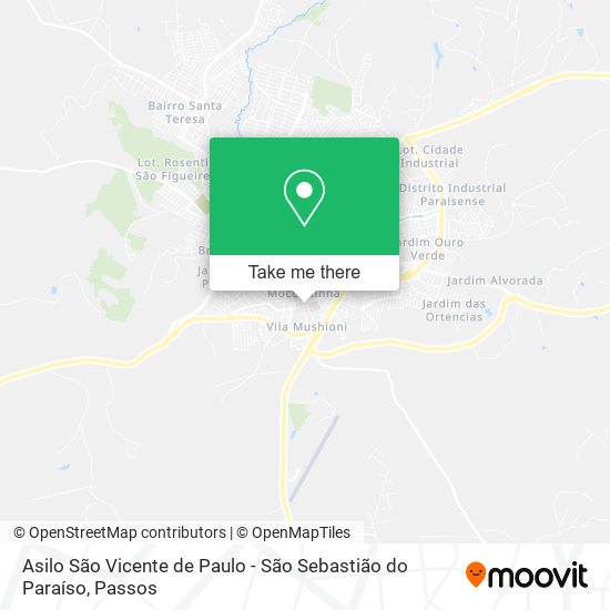 Asilo São Vicente de Paulo - São Sebastião do Paraíso map