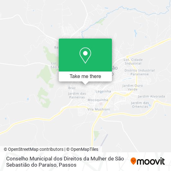 Mapa Conselho Municipal dos Direitos da Mulher de São Sebastião do Paraíso