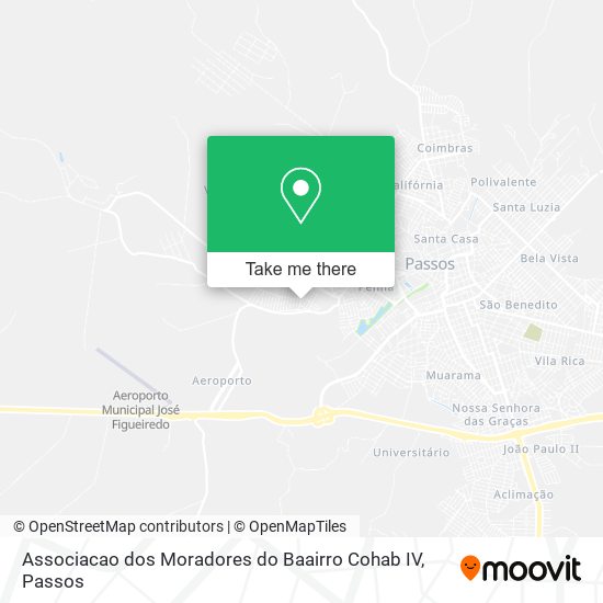 Mapa Associacao dos Moradores do Baairro Cohab IV