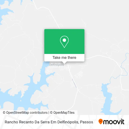 Rancho Recanto Da Serra Em Delfinópolis map
