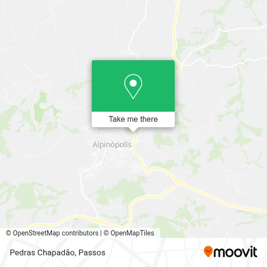 Pedras Chapadão map