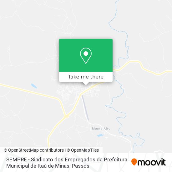 Mapa SEMPRE - Sindicato dos Empregados da Prefeitura Municipal de Itaú de Minas