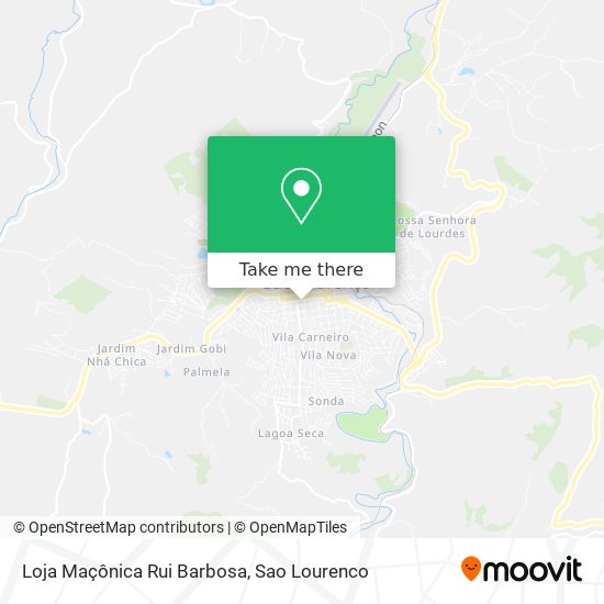 Mapa Loja Maçônica Rui Barbosa