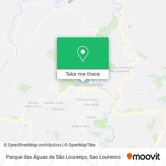 Parque das Águas de São Lourenço map