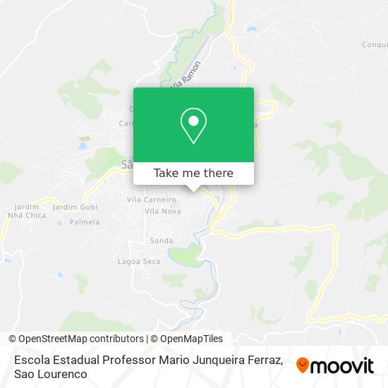 Mapa Escola Estadual Professor Mario Junqueira Ferraz