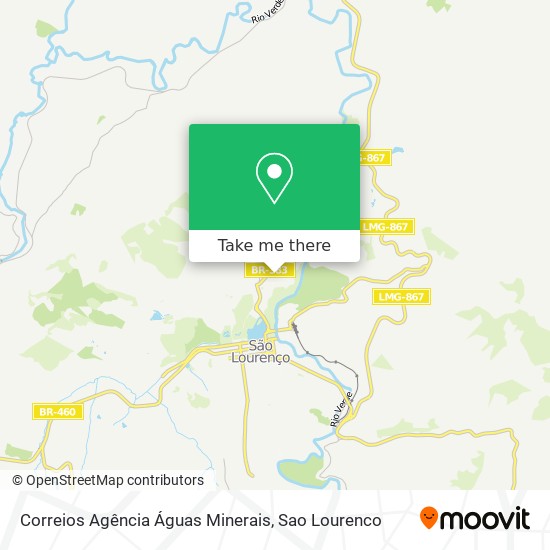 Correios Agência Águas Minerais map