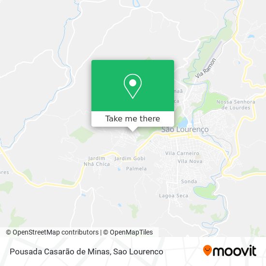 Pousada Casarão de Minas map