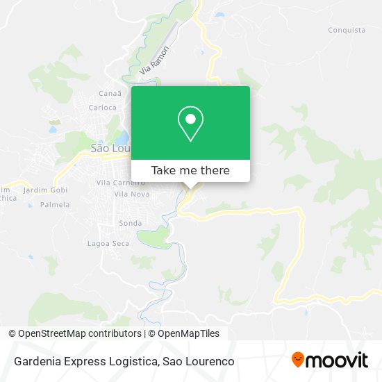 Mapa Gardenia Express Logistica