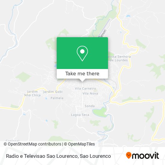 Mapa Radio e Televisao Sao Lourenco