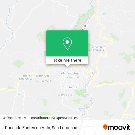 Pousada Fontes da Vida map